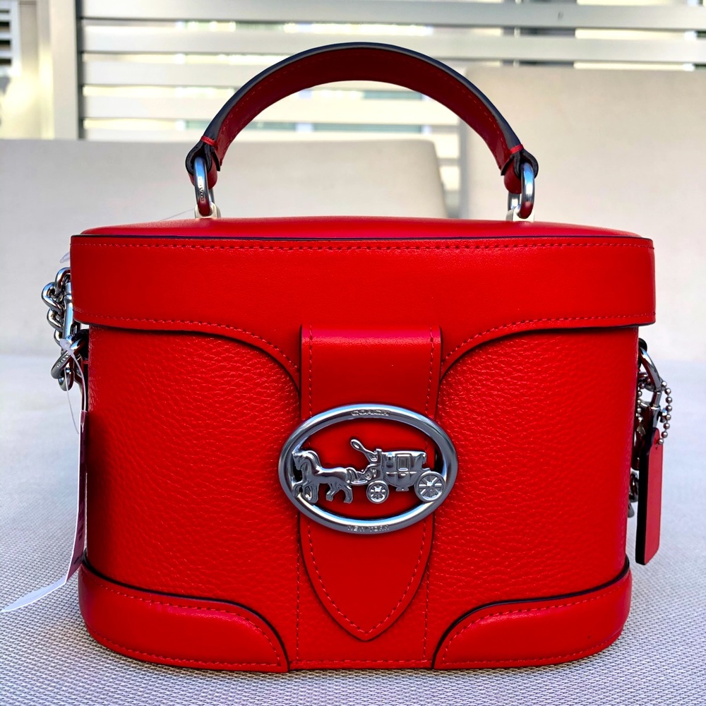 NWT Coach Georgie Gem Crossbody SV/Bright Poppy